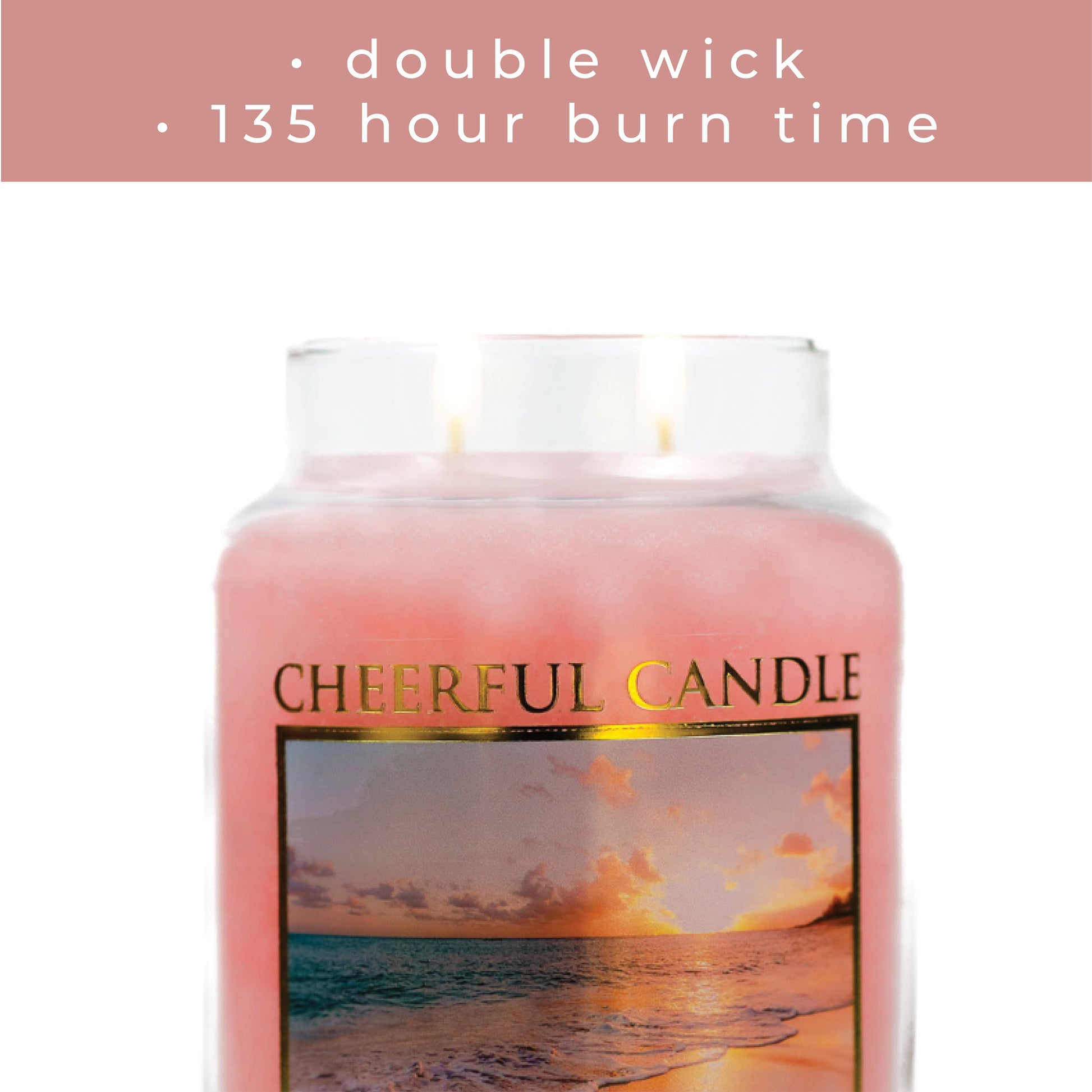 Sunset Beach - 24 oz Cheerful Candle