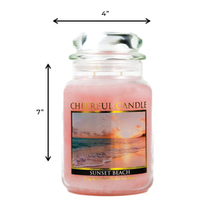 Sunset Beach - 24 oz Cheerful Candle