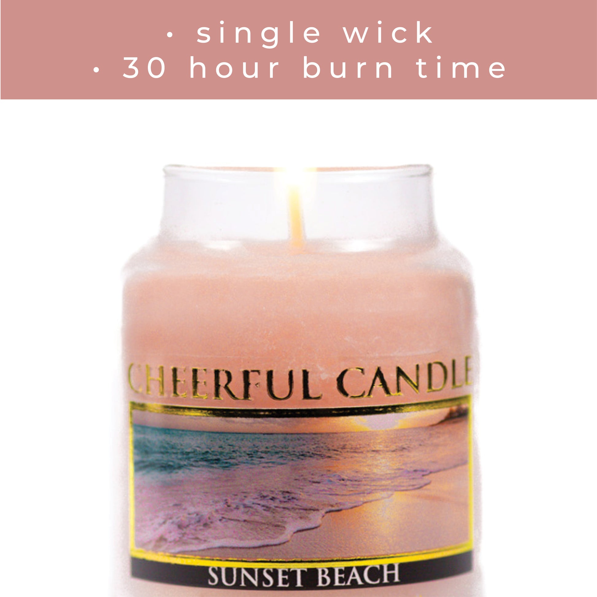 Sunset Beach - 6 oz Cheerful Candle