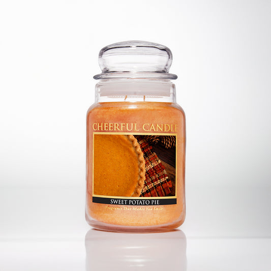 Sweet Potato Pie Scented Candle -24 oz, Double Wick, Cheerful Candle