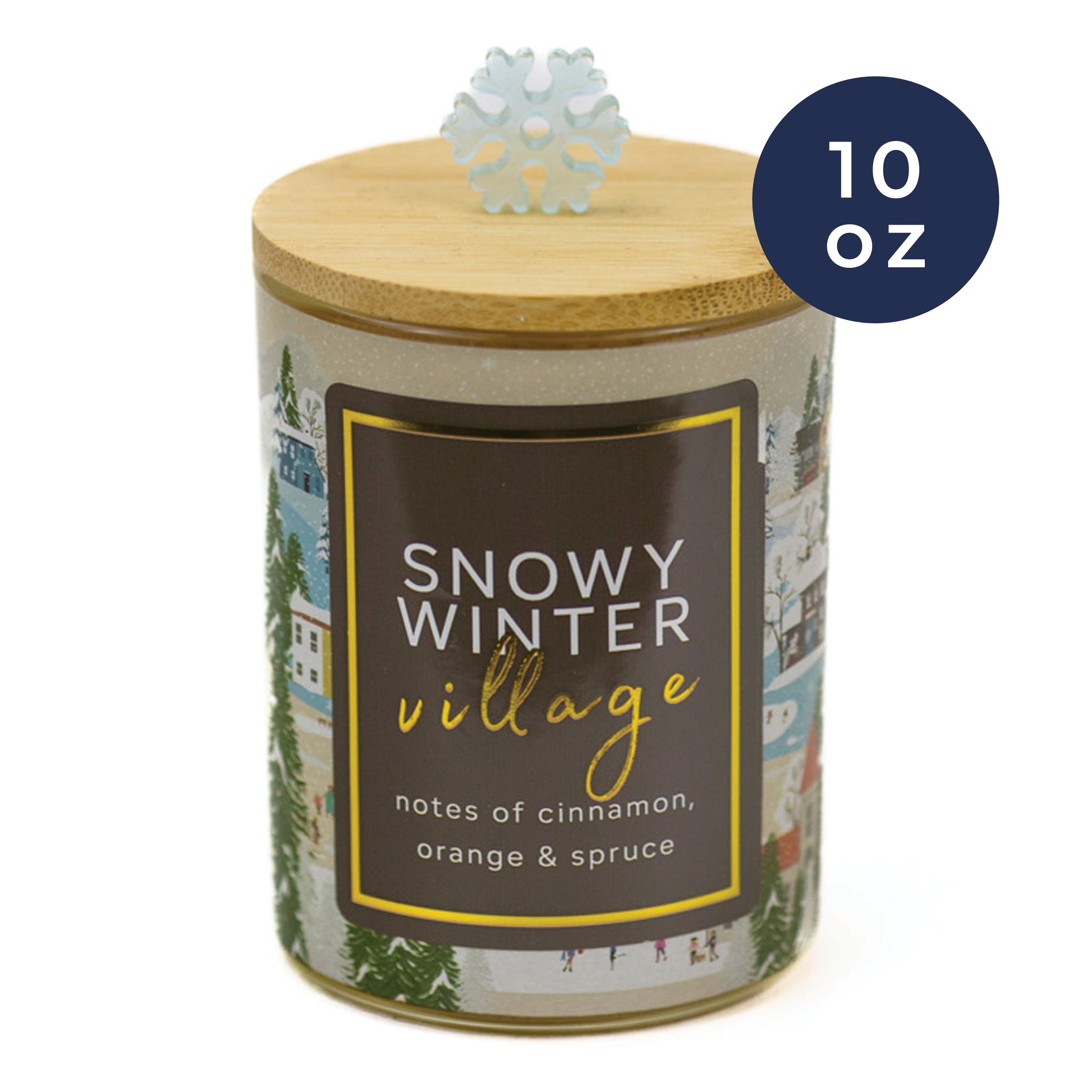 Snowy Winter Village - Seasonal Candle