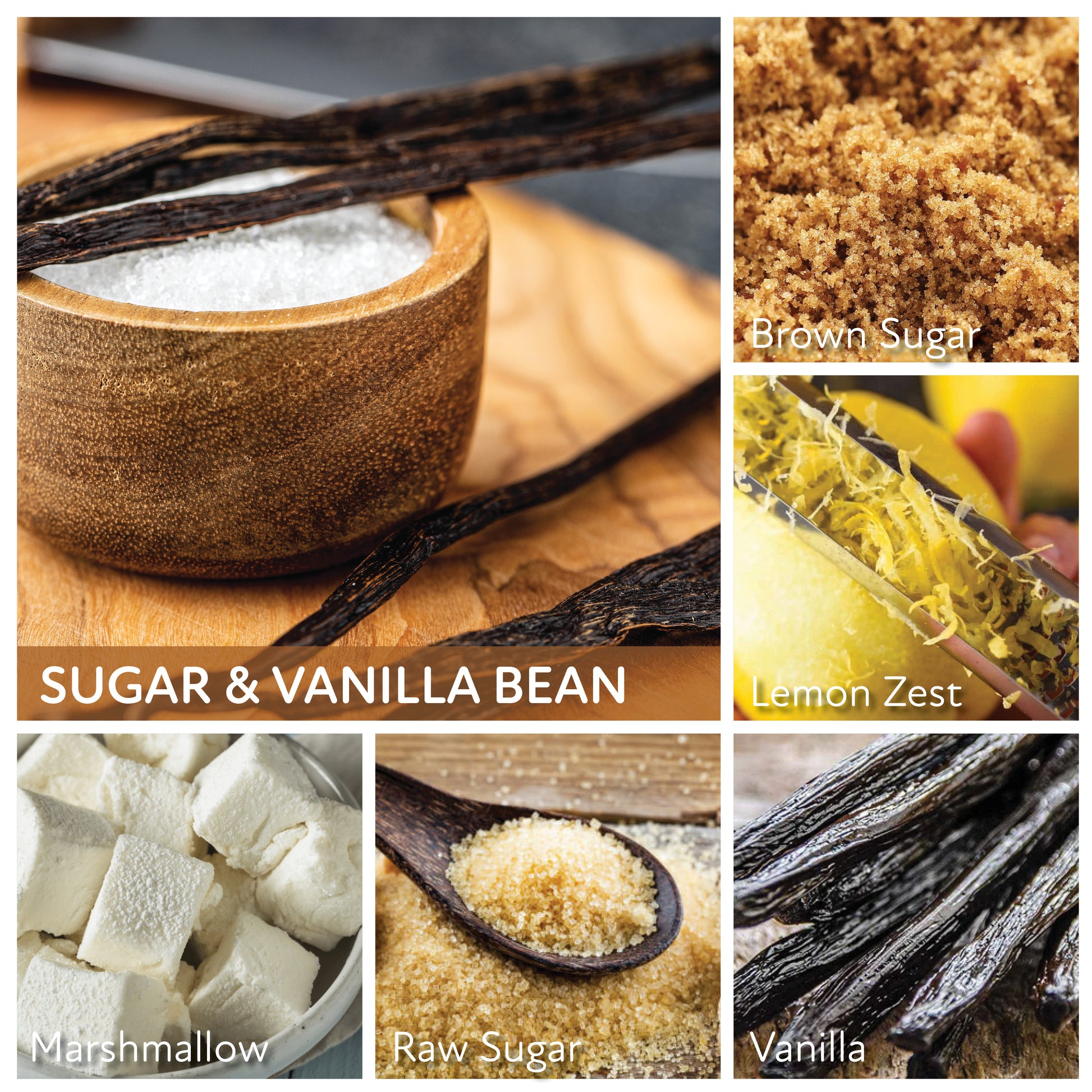 Sugar & Vanilla Bean - 6 oz Cheerful Candle