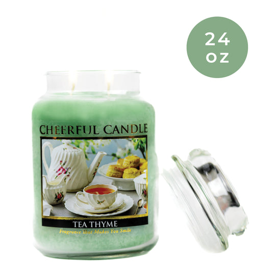 Tea Thyme - 24 oz Cheerful Candle