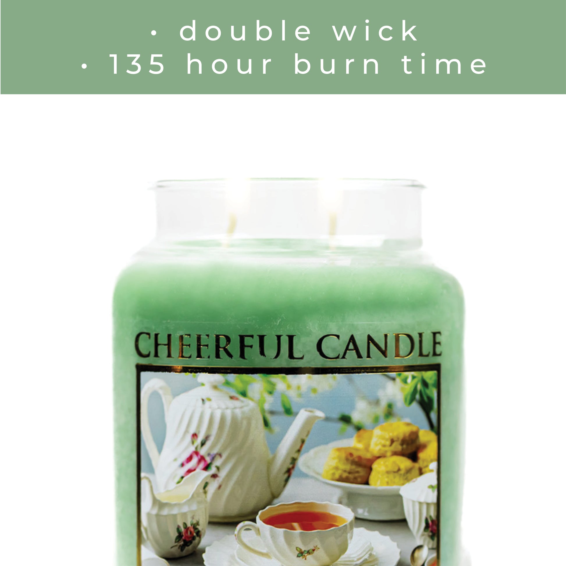 Tea Thyme - 24 oz Cheerful Candle