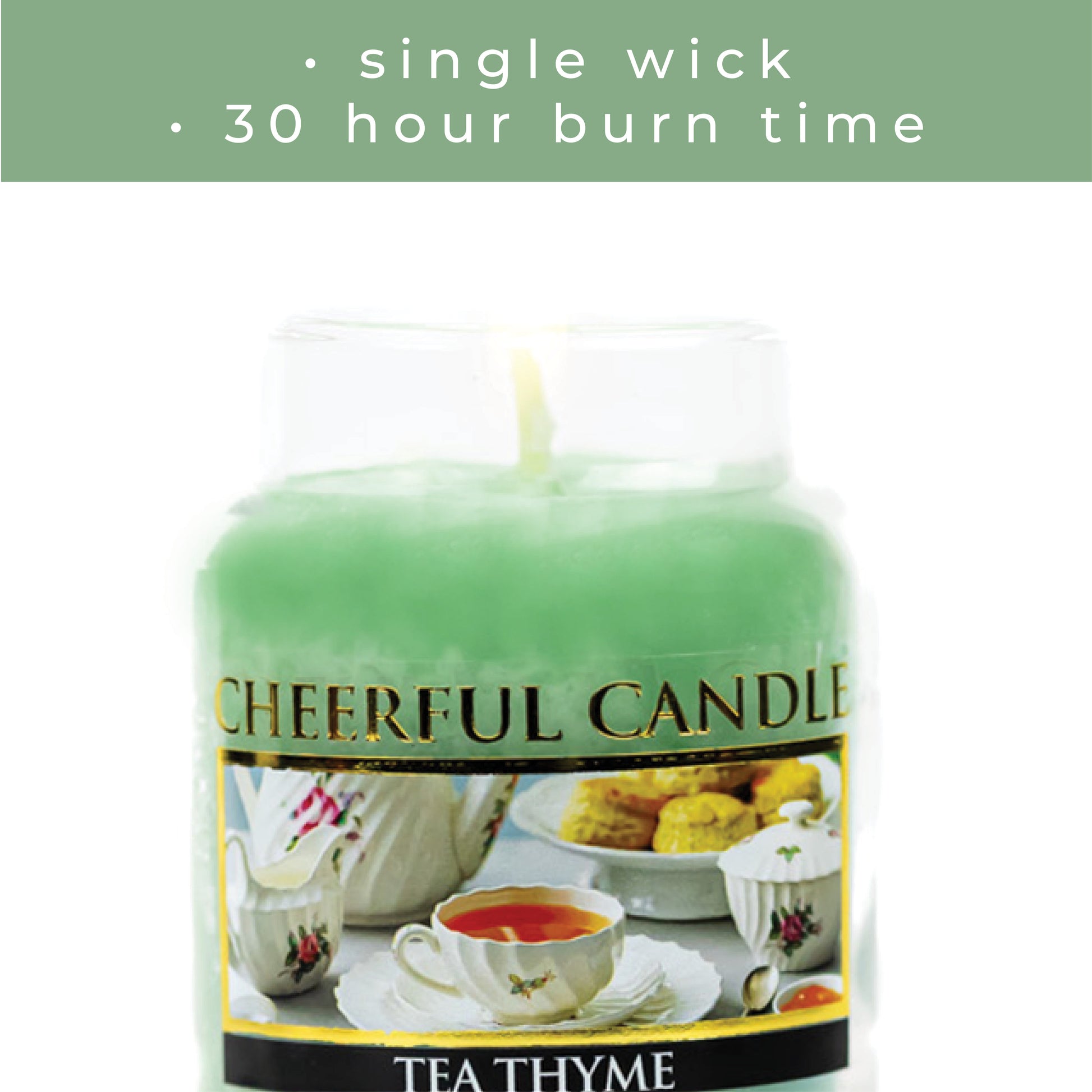 Tea Thyme - 6 oz Cheerful Candle - Product Image by A Cheerful Giver
