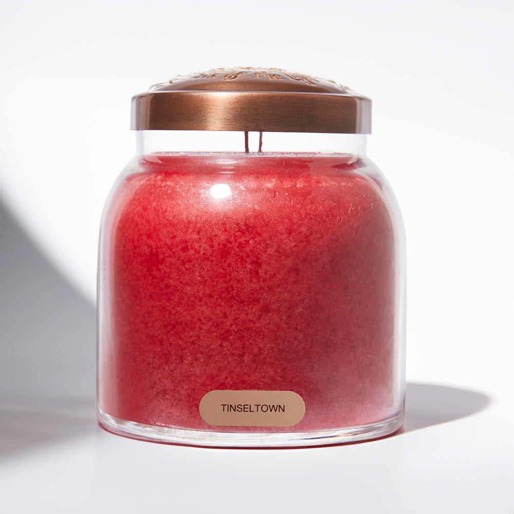 Tinseltown Scented Candle - 34 oz, Double Wick, Papa Jar