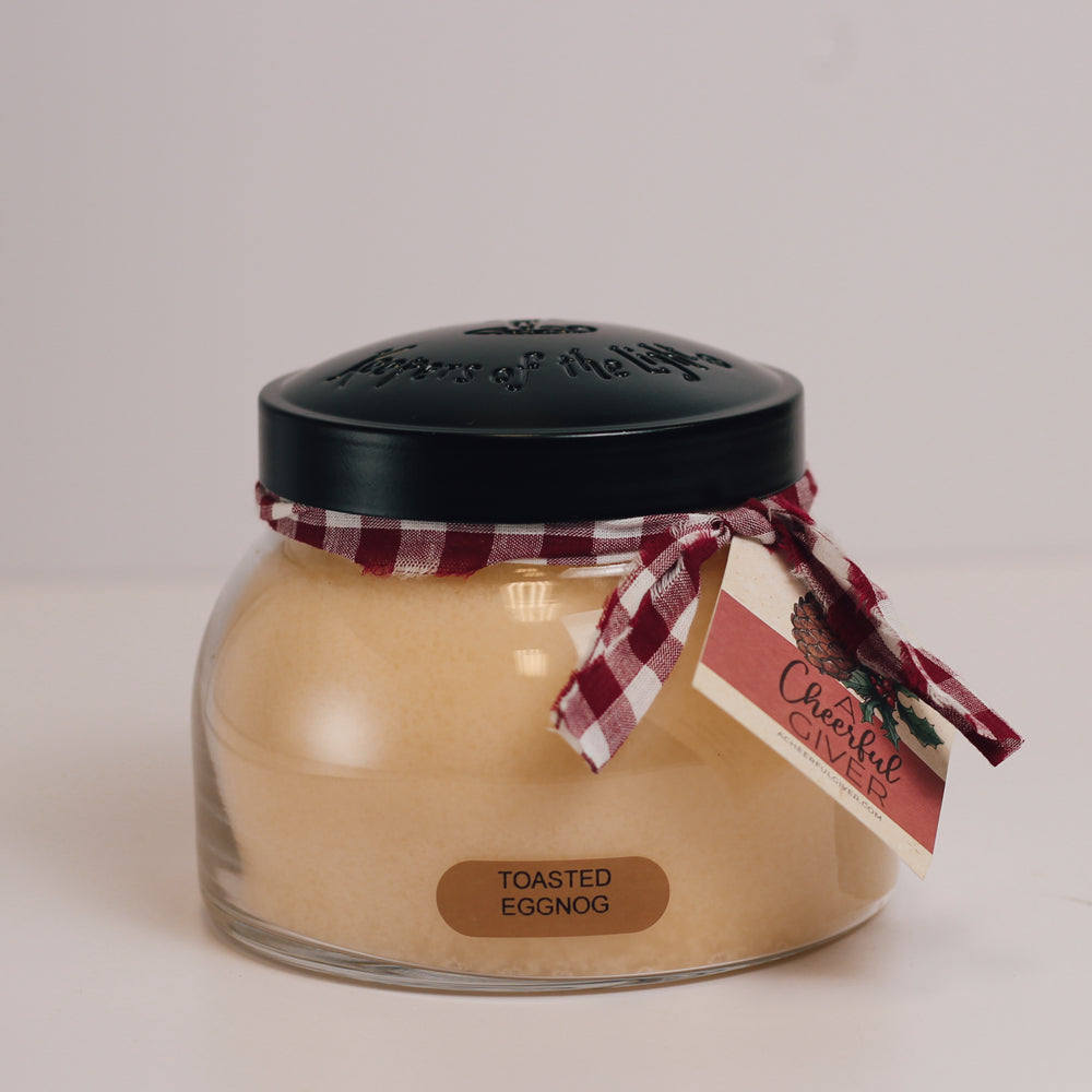 Toasted Eggnog Scented Candle - 22 oz, Double Wick, Mama Jar