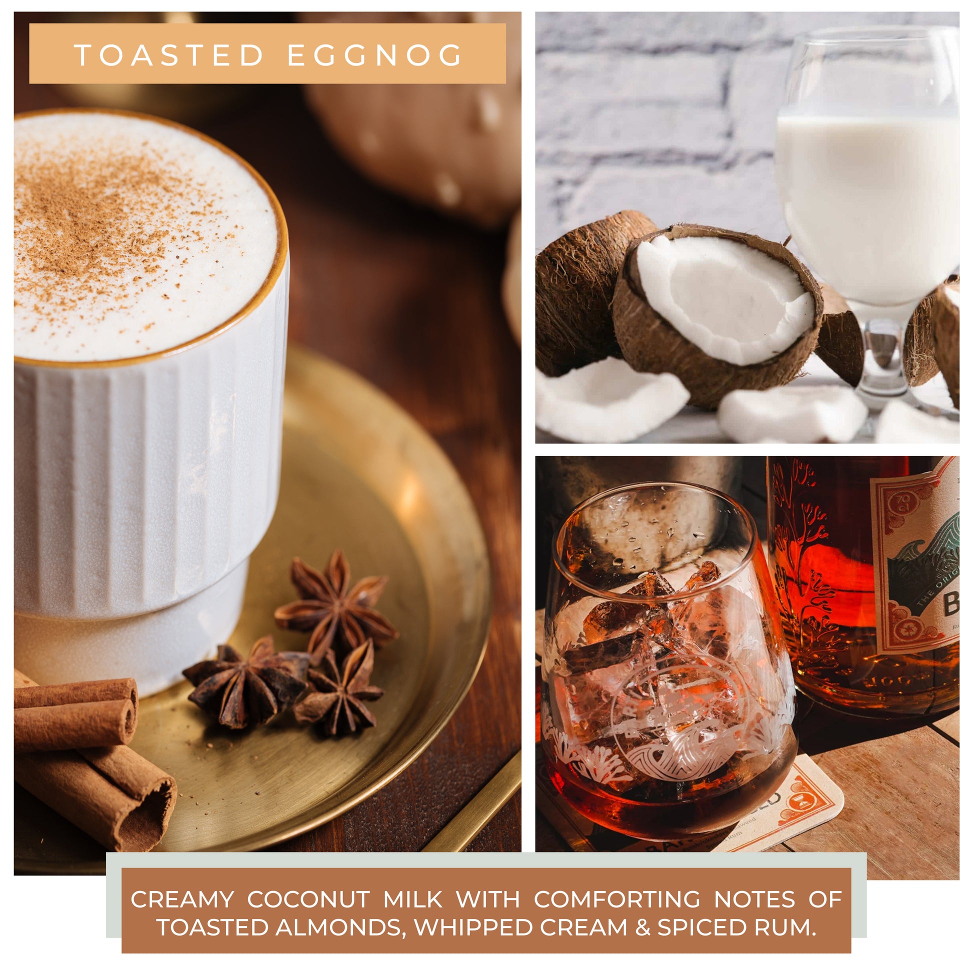 Toasted Eggnog - 6 oz Cheerful Candle