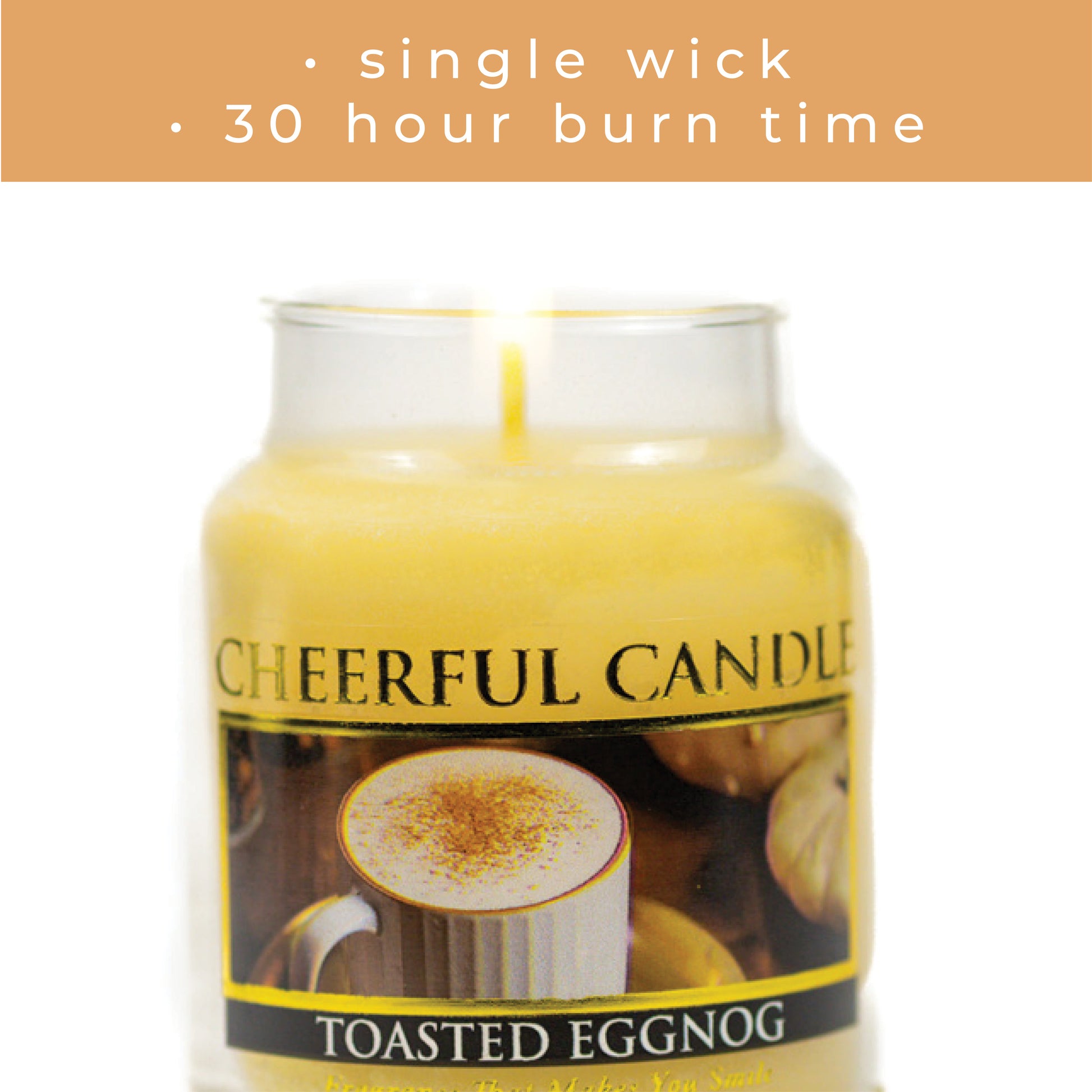 Toasted Eggnog - 6 oz Cheerful Candle