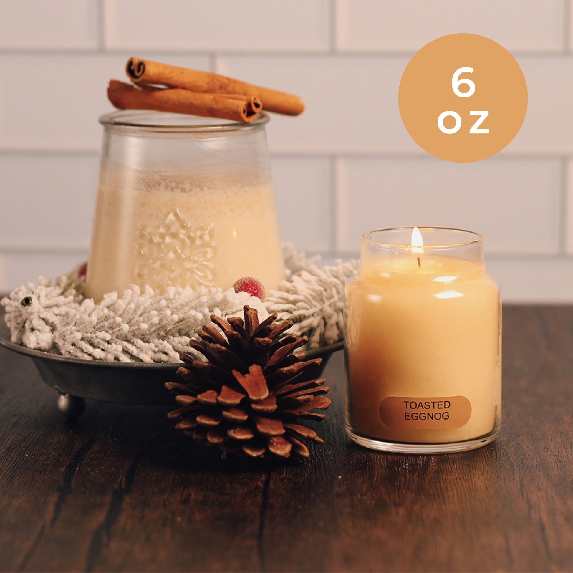 Toasted Eggnog - 6 oz Baby Candle