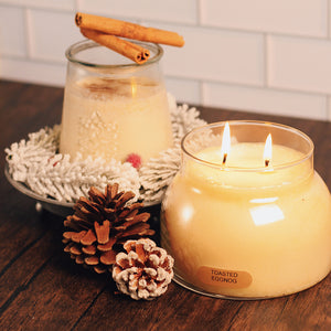 Toasted Eggnog Scented Candle - 22 oz, Double Wick, Mama Jar