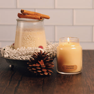 Toasted Eggnog Scented Candle - 6 oz, Single Wick, Baby Jar