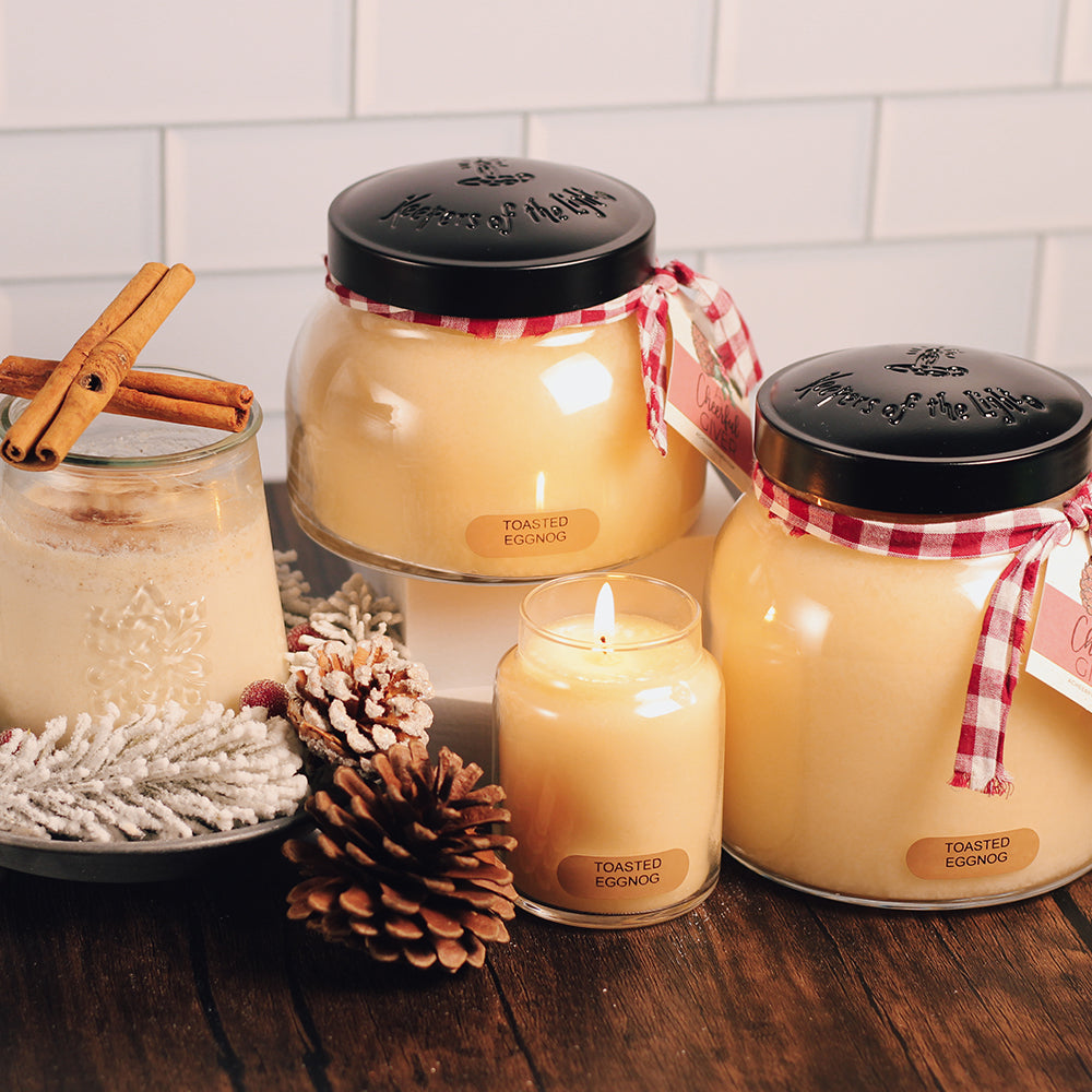 Toasted Eggnog Scented Candle - 22 oz, Double Wick, Mama Jar