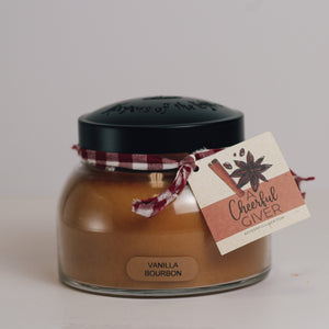 Vanilla Bourbon Scented Candle - 22 oz, Double Wick, Mama Jar