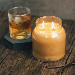 Vanilla Bourbon Scented Candle - 34 oz, Double Wick, Papa Jar