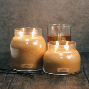 Vanilla Bourbon Scented Candle - 34 oz, Double Wick, Papa Jar