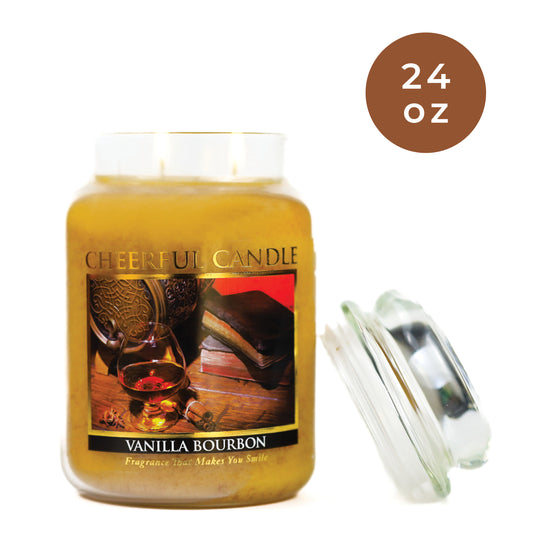 Vanilla Bourbon - 24 oz Cheerful Candle