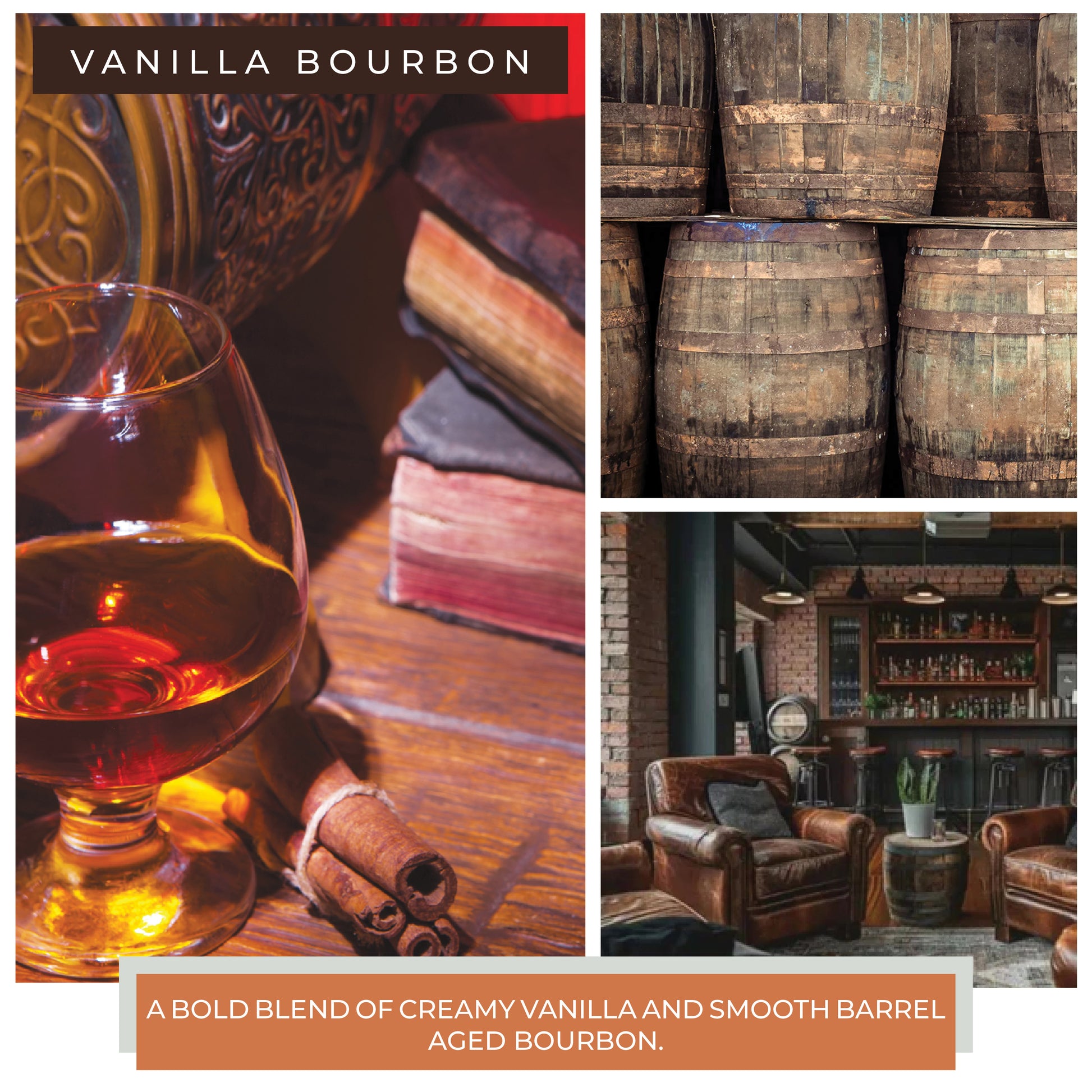 Vanilla Bourbon - 6 oz Cheerful Candle