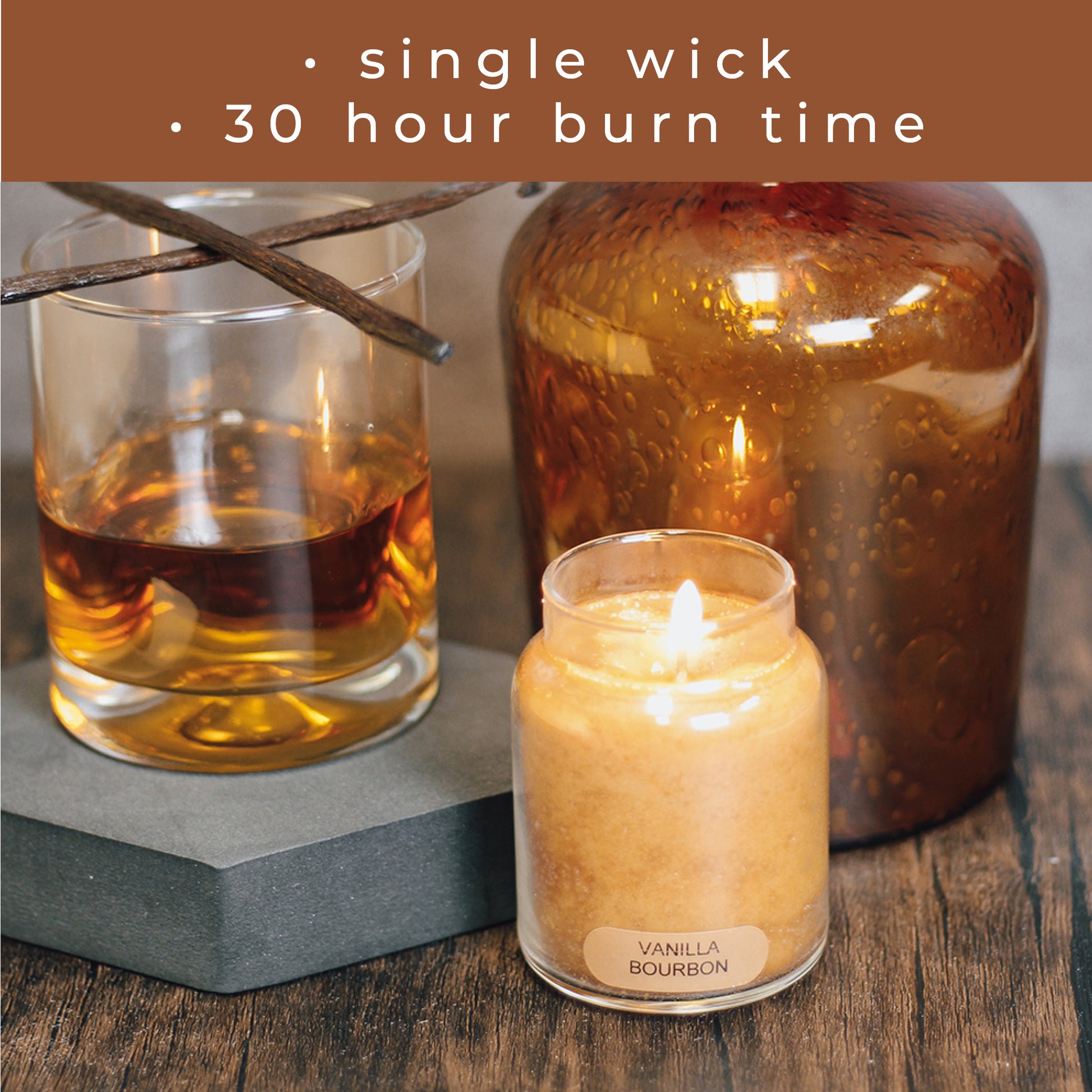 Vanilla Bourbon - 6 oz Baby Candle