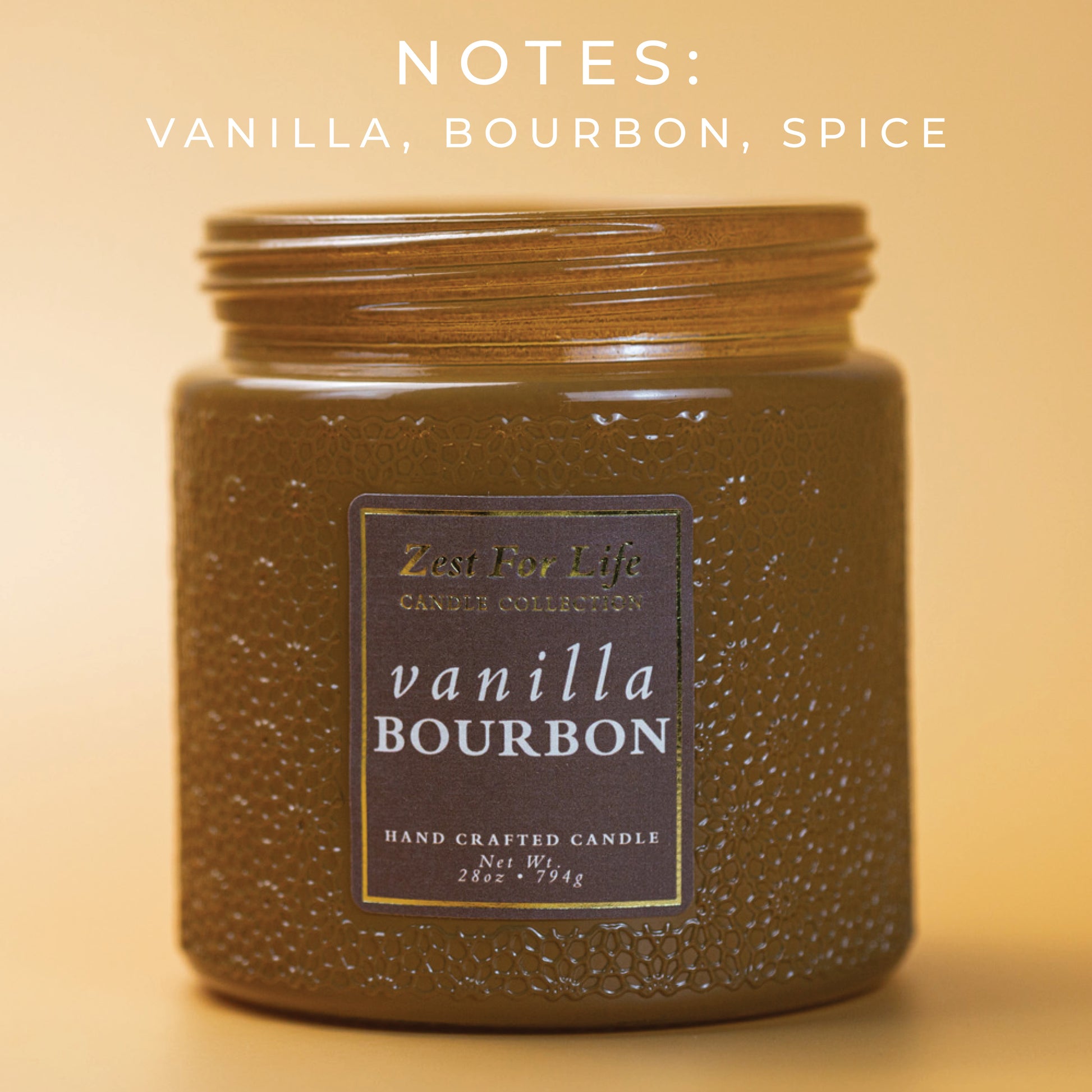Vanilla Bourbon - Zest For Life Candle
