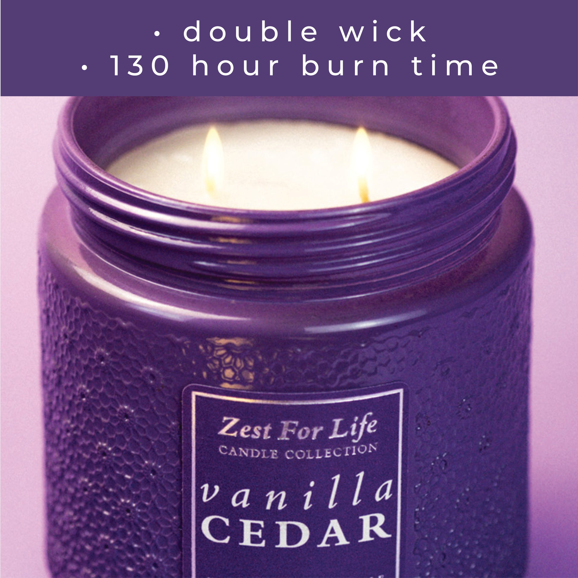Vanilla Cedar - Zest For Life Candle