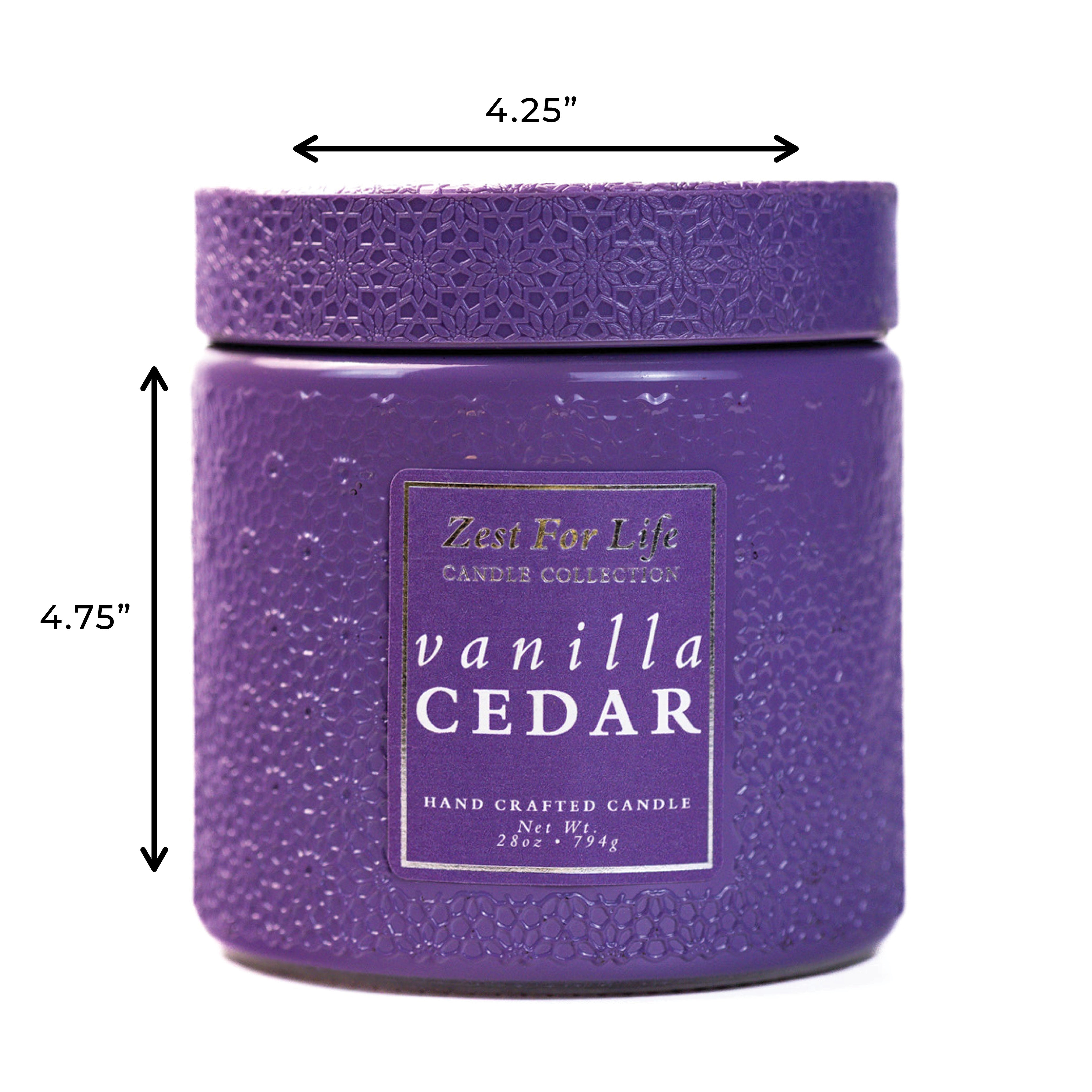 Vanilla Cedar 28oz Luxury Candle | A Cheerful Giver