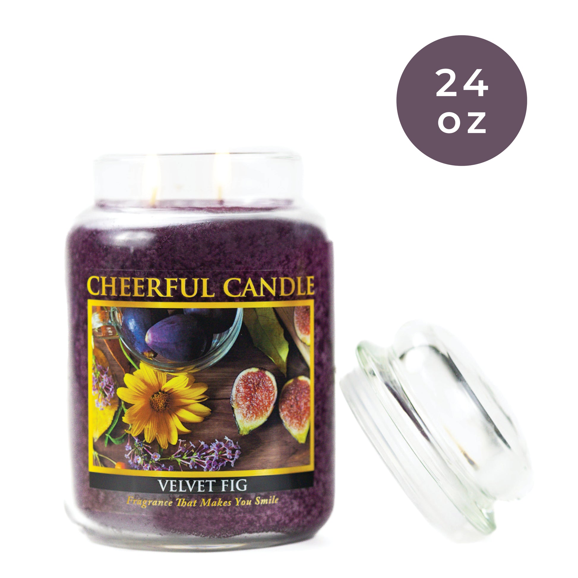 Velvet Fig - 24 oz Cheerful Candle