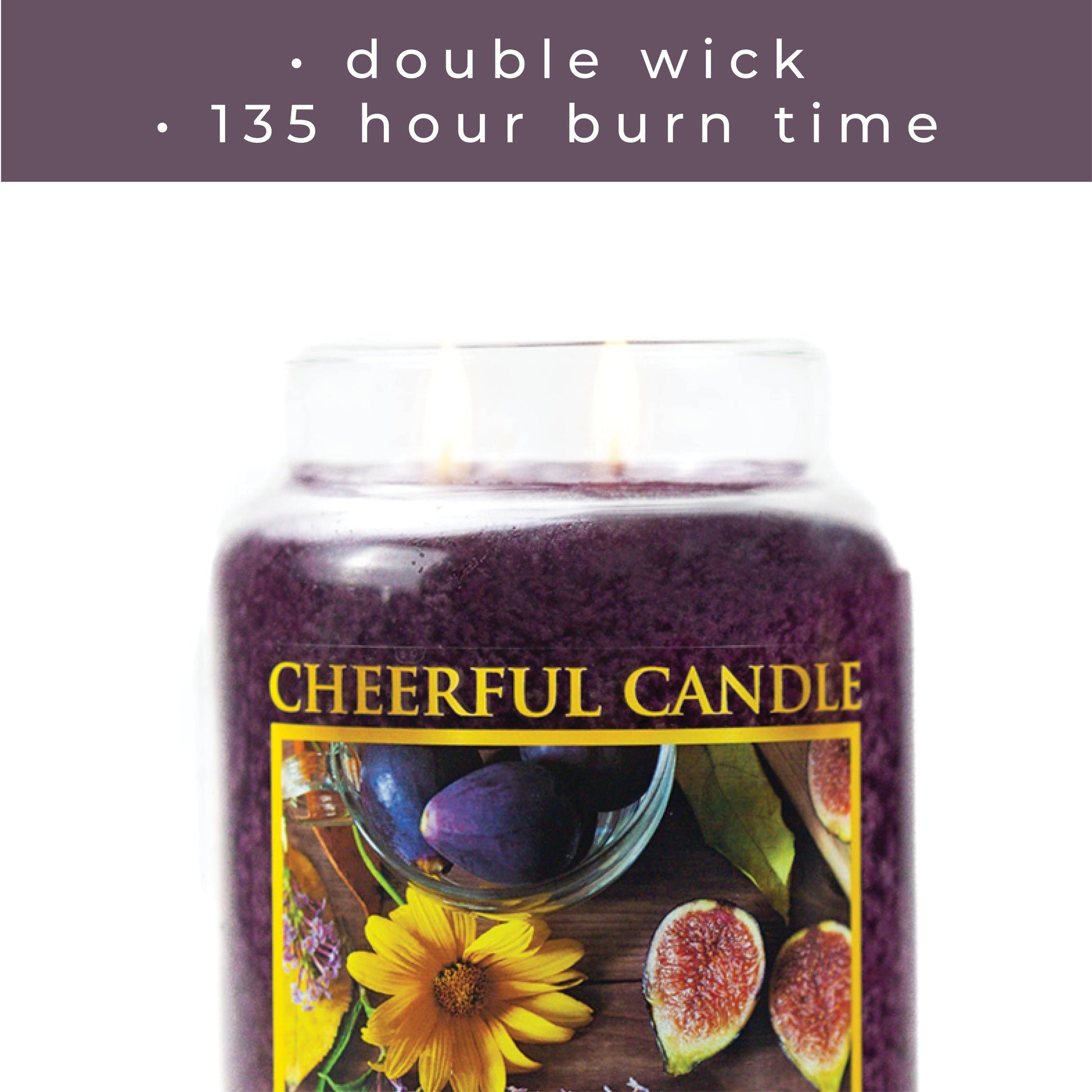 Velvet Fig - 24 oz Cheerful Candle
