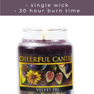 Velvet Fig - 6 oz Cheerful Candle