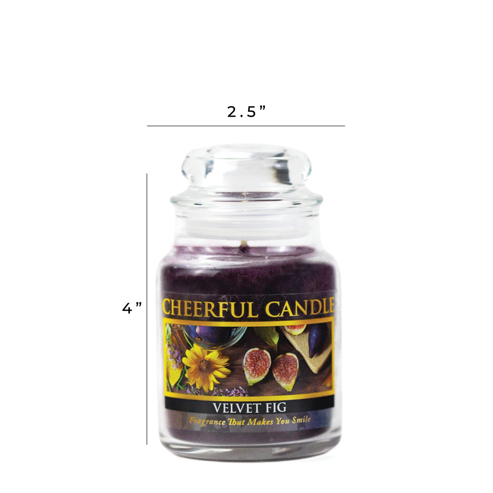 Velvet Fig - 6 oz Cheerful Candle