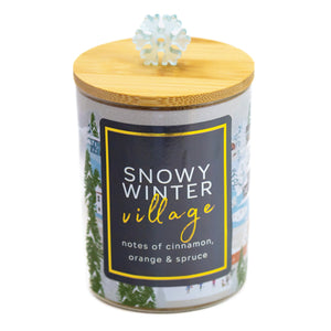 Snowy Winter Village - Seasonal Candle
