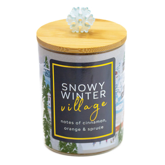 Snowy Winter Village - Seasonal Candle