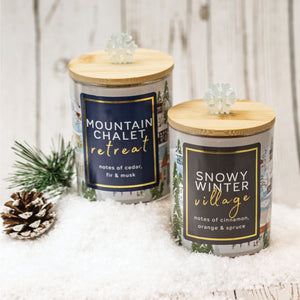 Snowy Winter Village - Seasonal Candle