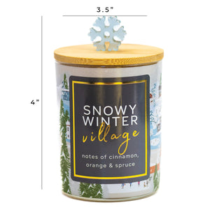 Snowy Winter Village - Seasonal Candle