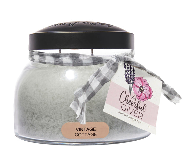 Vintage Cottage Scented Candle - 22 oz, Double Wick, Mama Jar