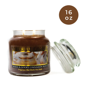 Warm & Gooey Cinnamon Buns - 16 oz Cheerful Candle
