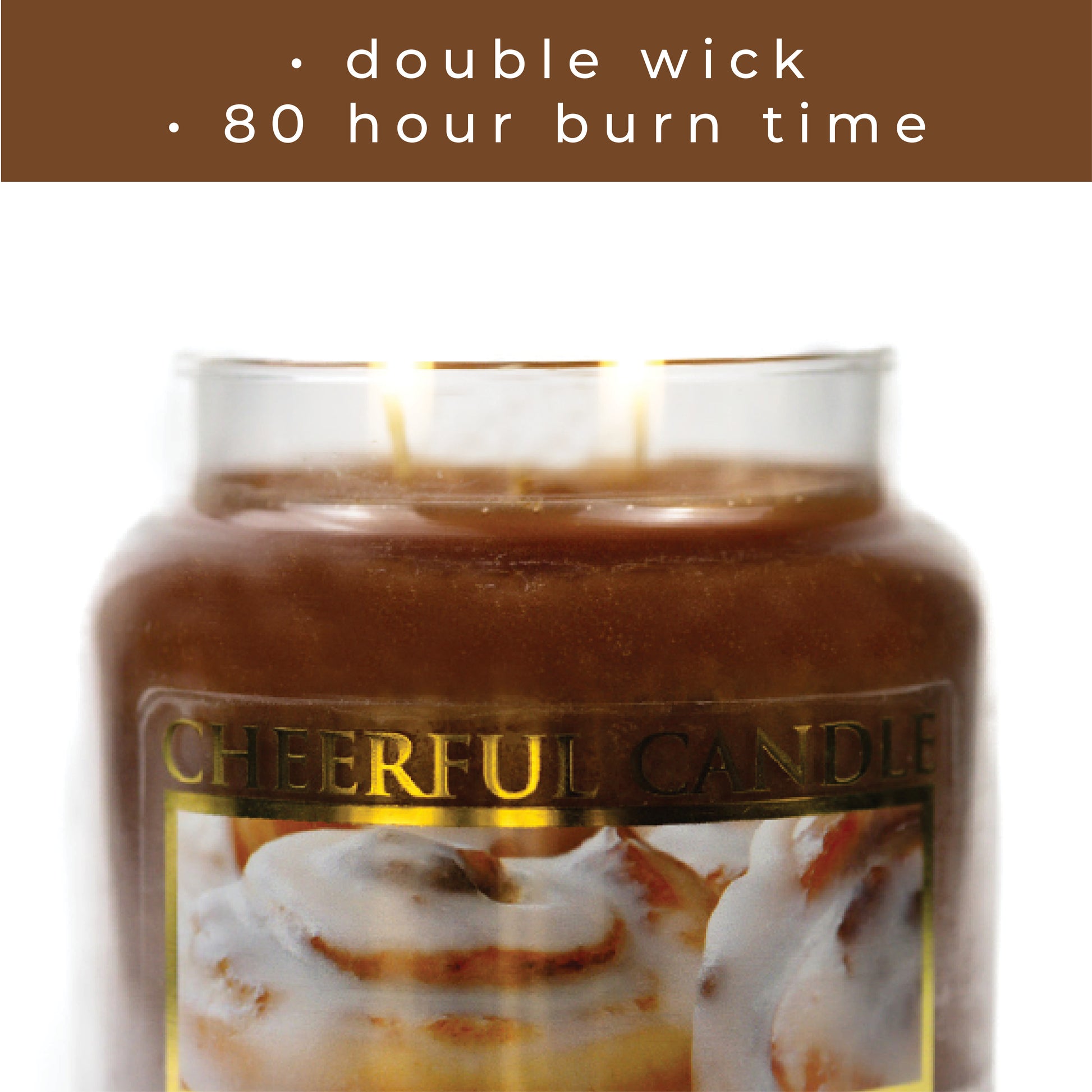 Warm & Gooey Cinnamon Buns - 16 oz Cheerful Candle