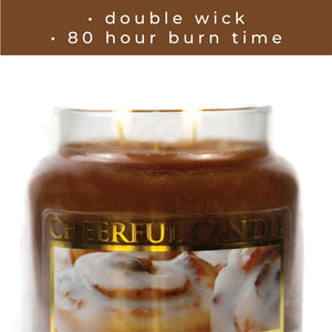 Warm & Gooey Cinnamon Buns - 16 oz Cheerful Candle
