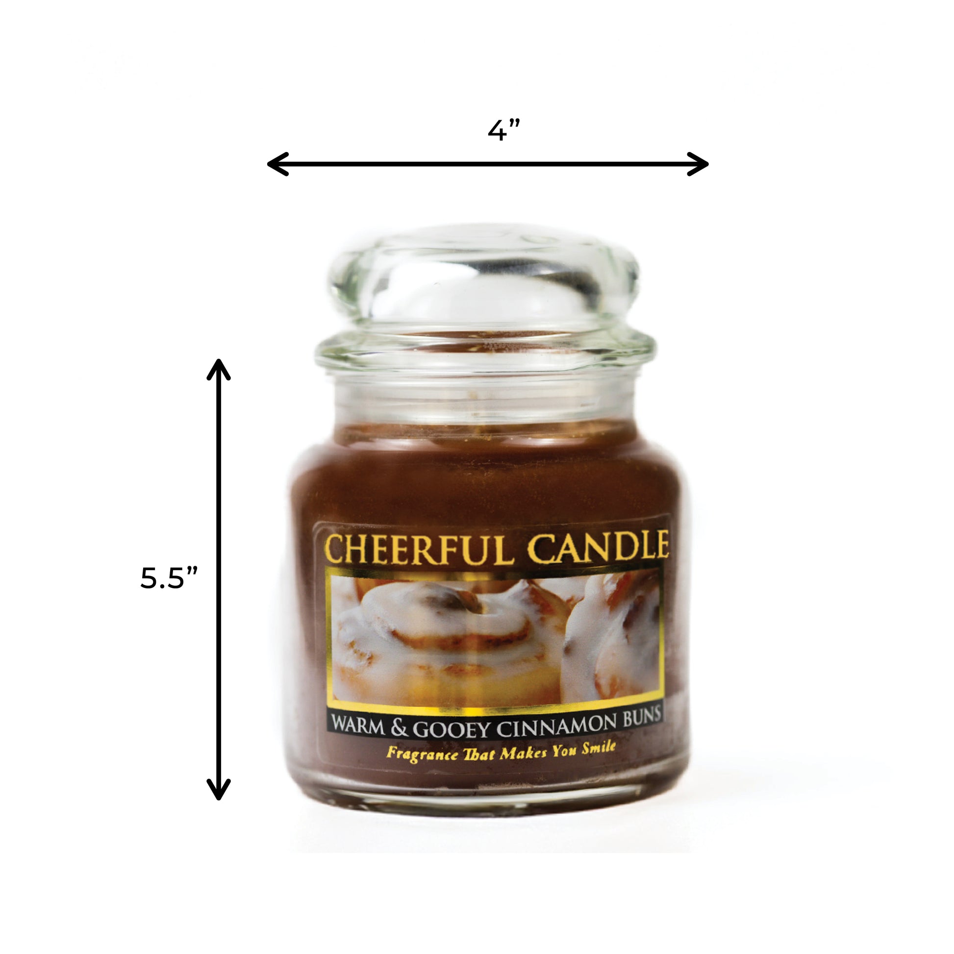 Warm & Gooey Cinnamon Buns - 16 oz Cheerful Candle