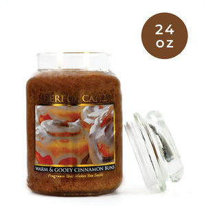 Warm & Gooey Cinnamon Buns - 24 oz Cheerful Candle