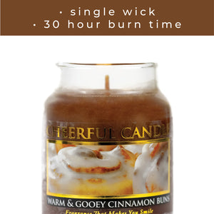 Warm & Gooey Cinnamon Buns - 6 oz Cheerful Candle