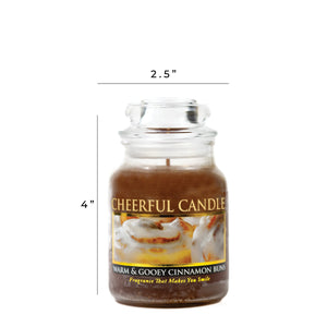 Warm & Gooey Cinnamon Buns - 6 oz Cheerful Candle