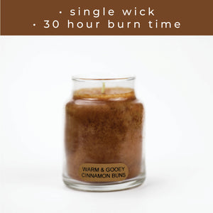 Warm & Gooey Cinnamon Buns - 6 oz Baby Candle