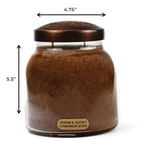 Warm & Gooey Cinnamon Buns - 34 oz Papa Candle