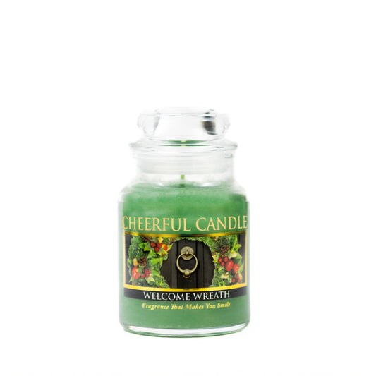 Welcome Wreath - 6 oz Cheerful Candle