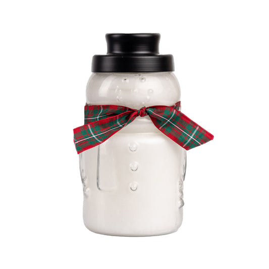 Welcome Wreath - Large Snowman Jar