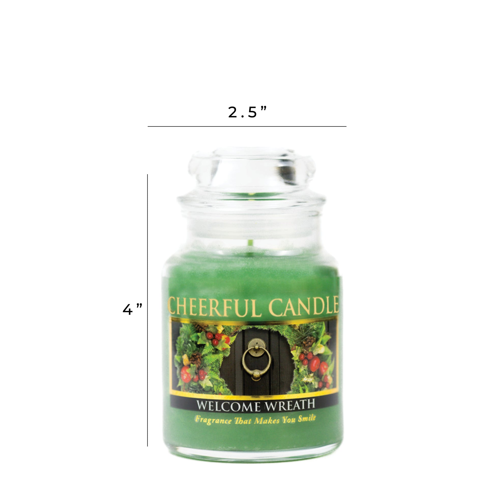 Welcome Wreath - 6 oz Cheerful Candle