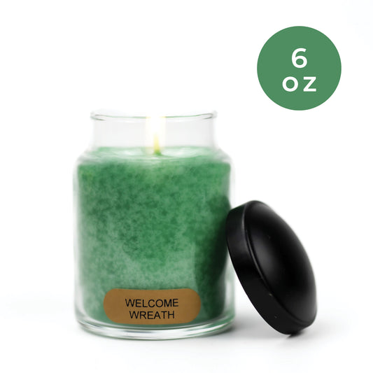 Welcome Wreath - 6 oz Baby Candle