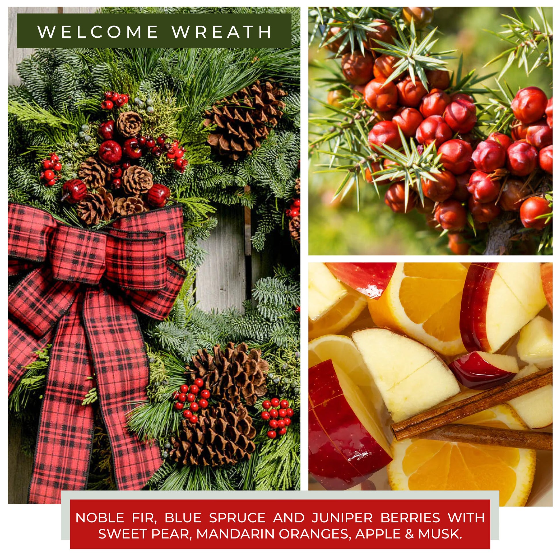 Welcome Wreath - 34 oz Papa Candle