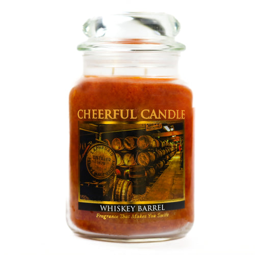 Whiskey Barrel - 24 oz Cheerful Candle